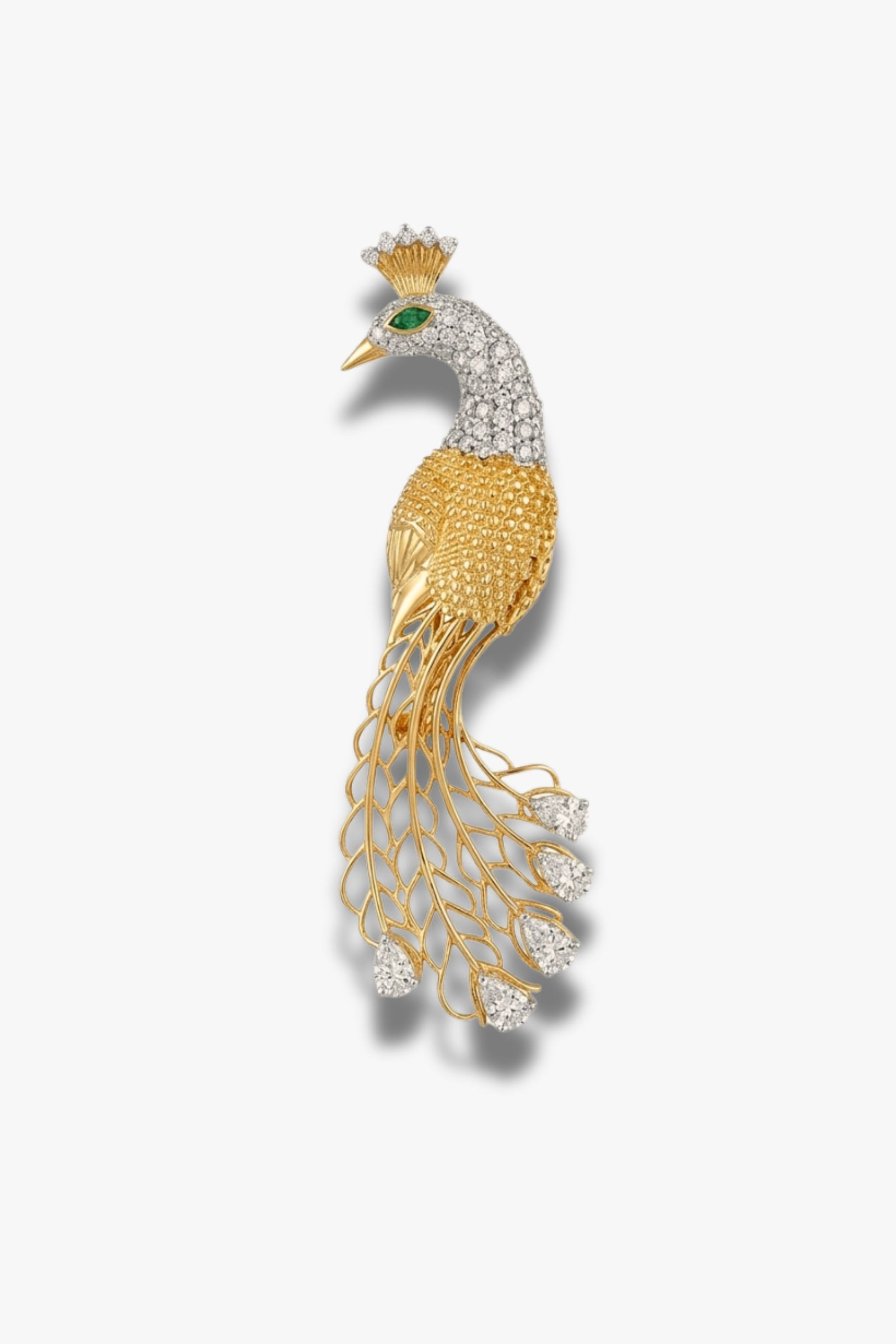 Peacock Brooch