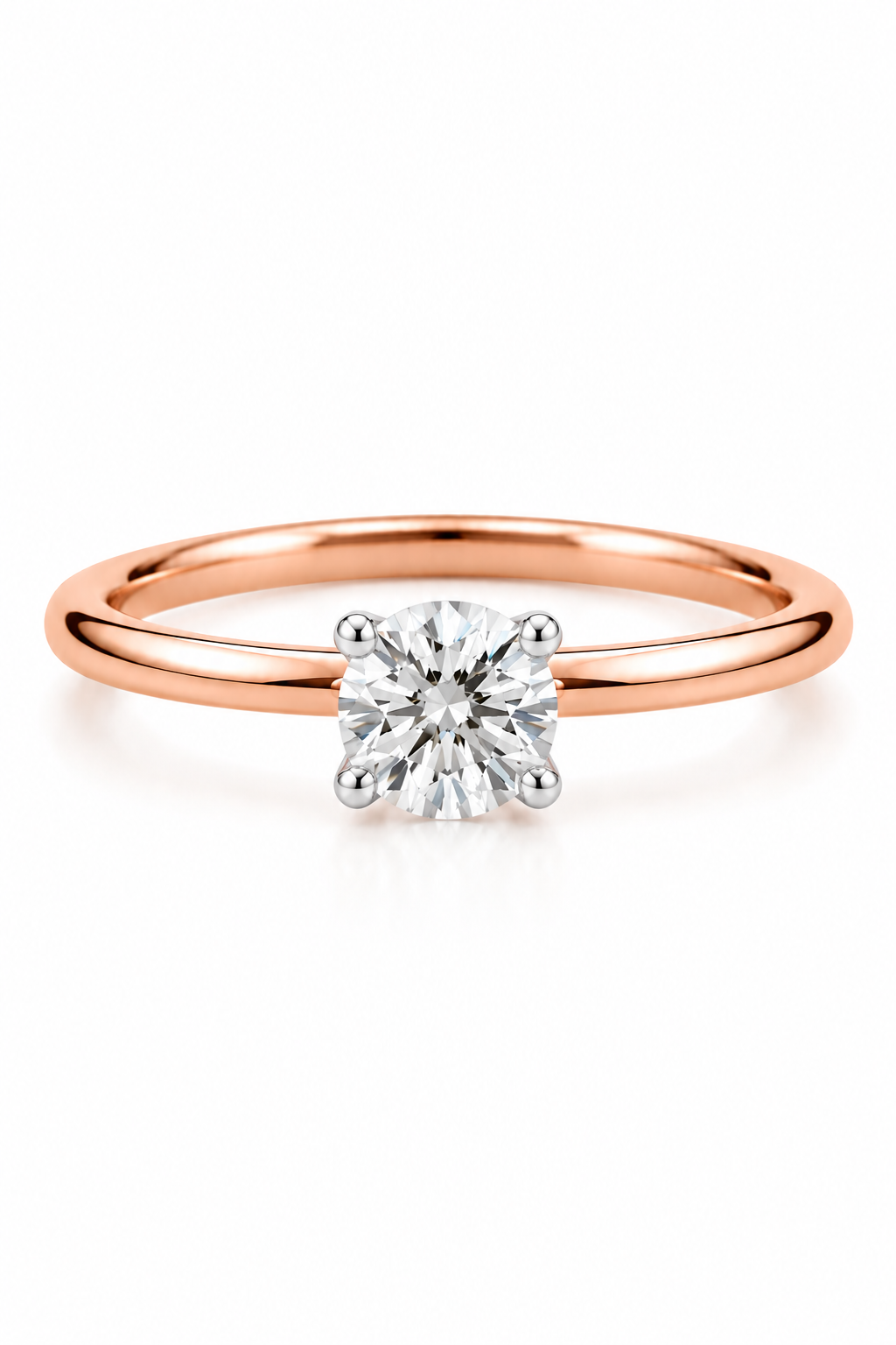 0.50 Ct Round Solitaire Diamond Ring