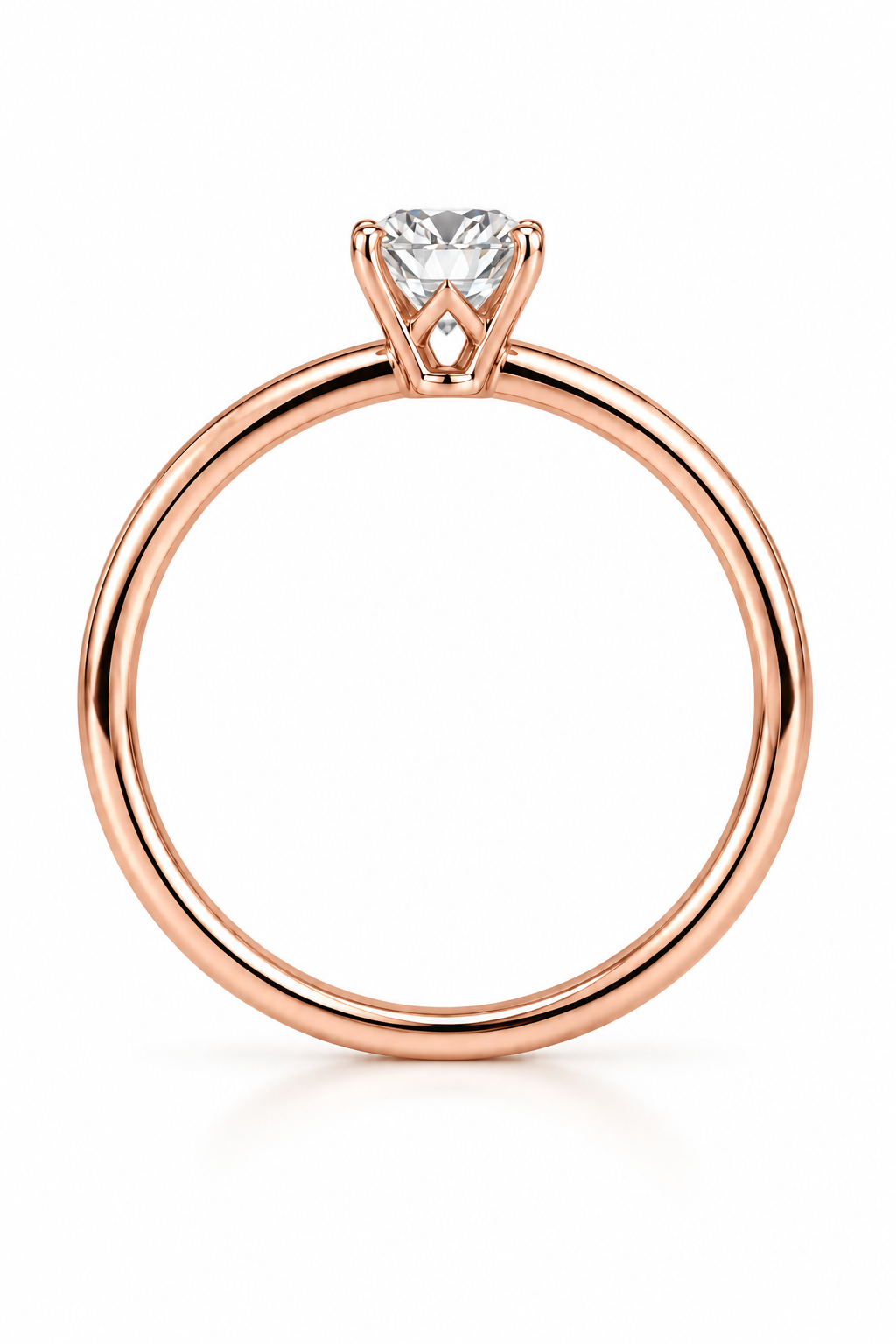 0.50 Ct Round Solitaire Diamond Ring
