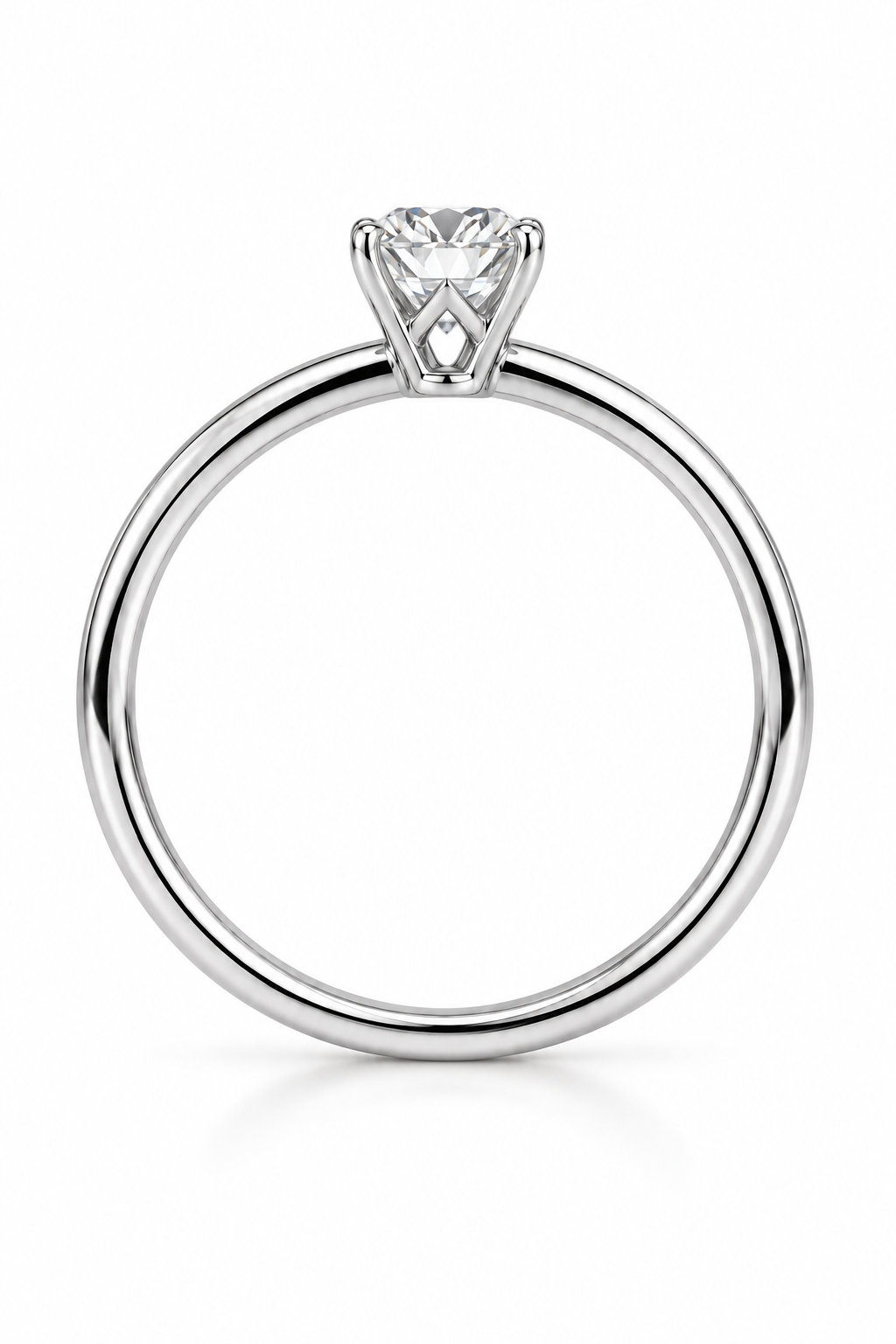 0.50 Ct Round Solitaire Diamond Ring