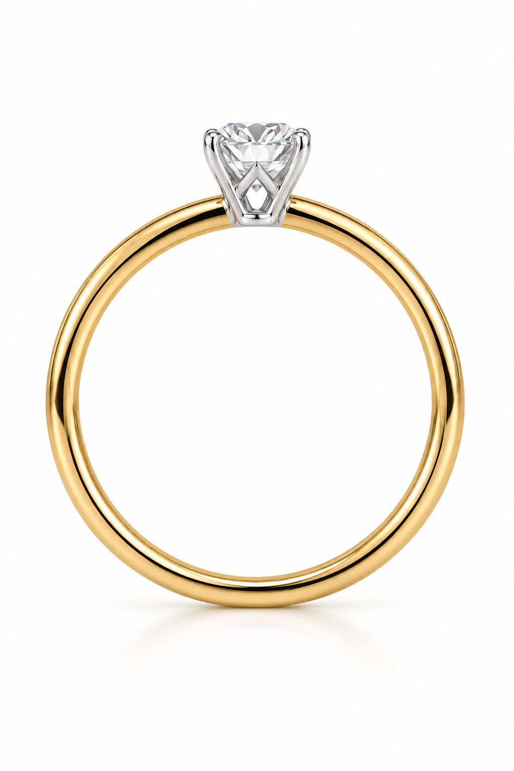 0.50 Ct Round Solitaire Diamond Ring