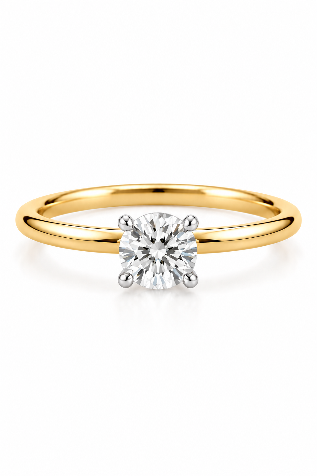0.50 Ct Round Solitaire Diamond Ring