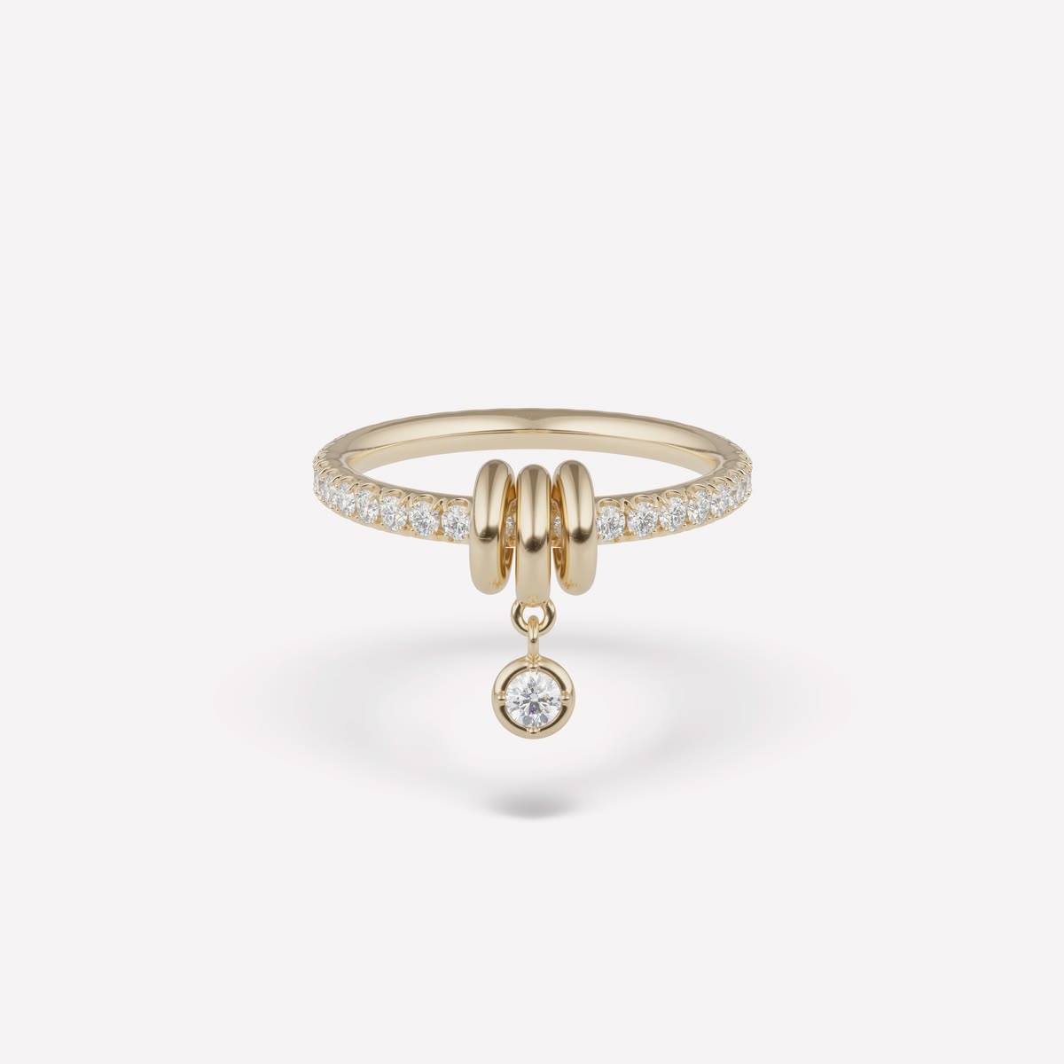 Triple Charm Diamond Ring