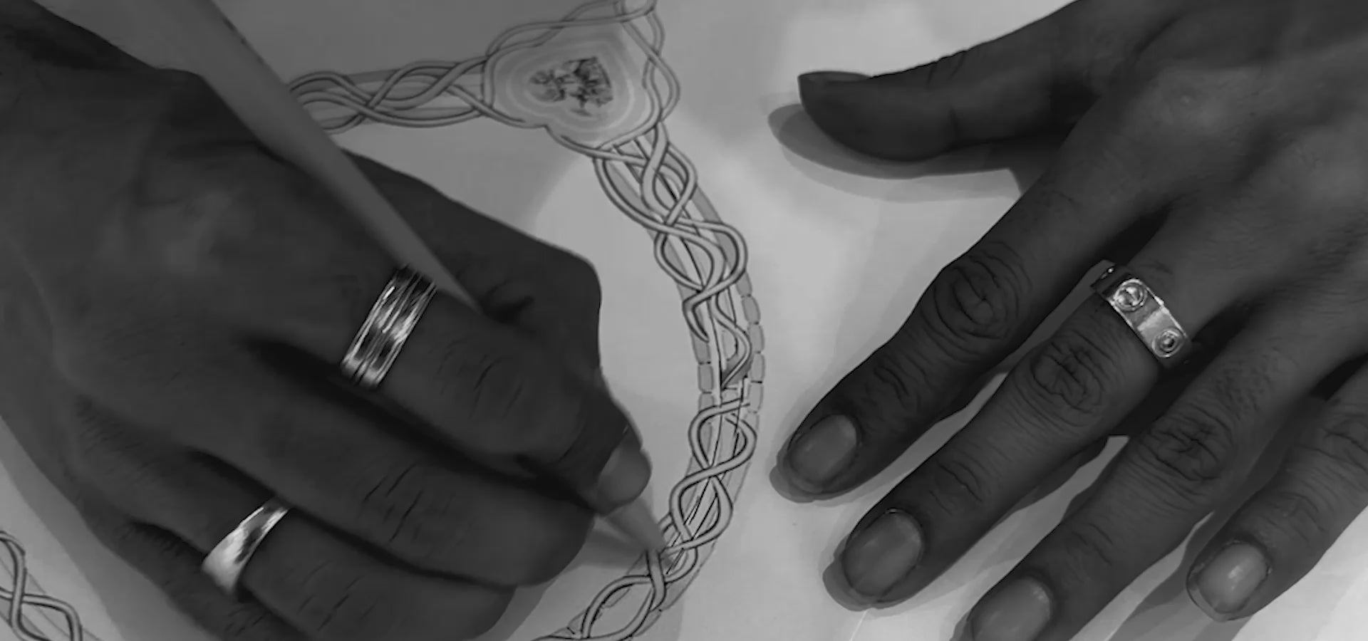 Load video: IGI certified lab grown diamond necklace sets and cocktail rings by Xazina India